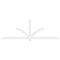 Ekena Millwork Redmond Architectural Grade PVC Gable Bracket, 108"W x 36"H x 2"D x 4"F, 8/12 Pitch GBP108X36X0204RED00 - alternate 4